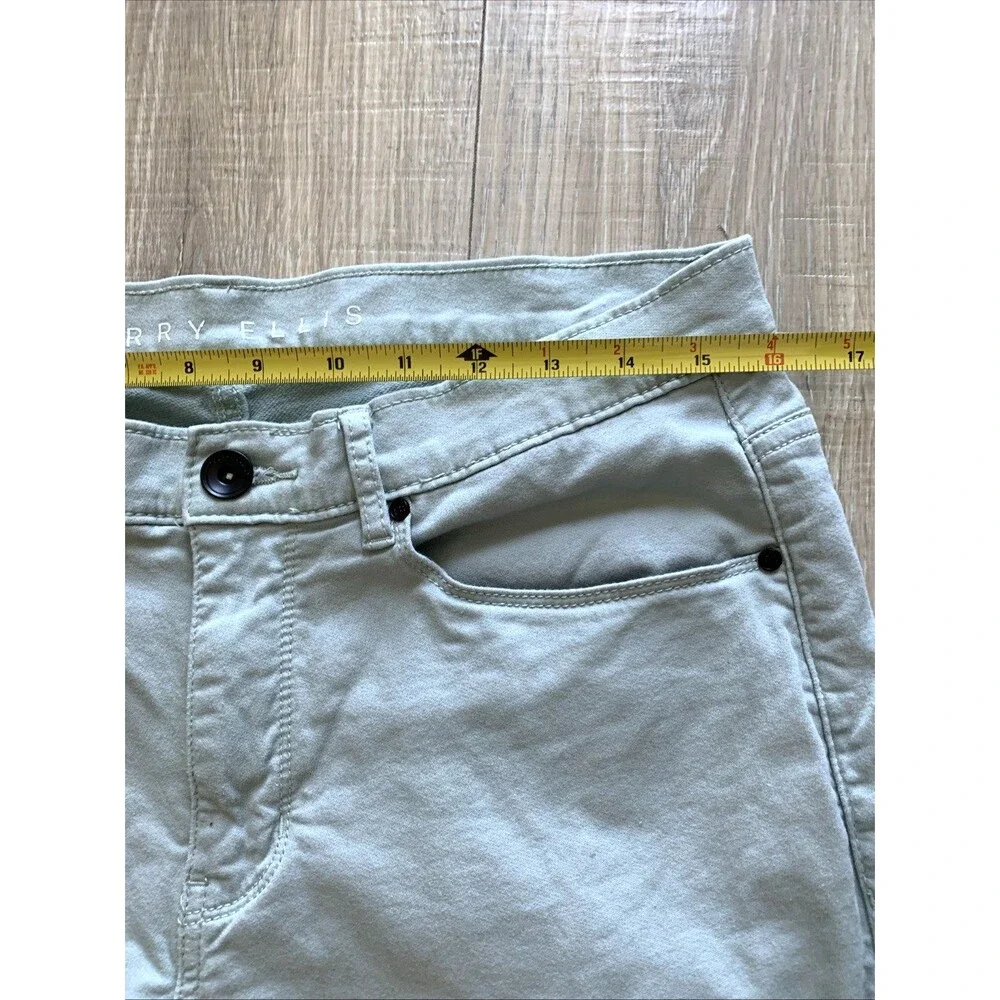 Perry Ellis Mens Slim Fit Casual Chino Pants Stretch Light Blue  33 x 32